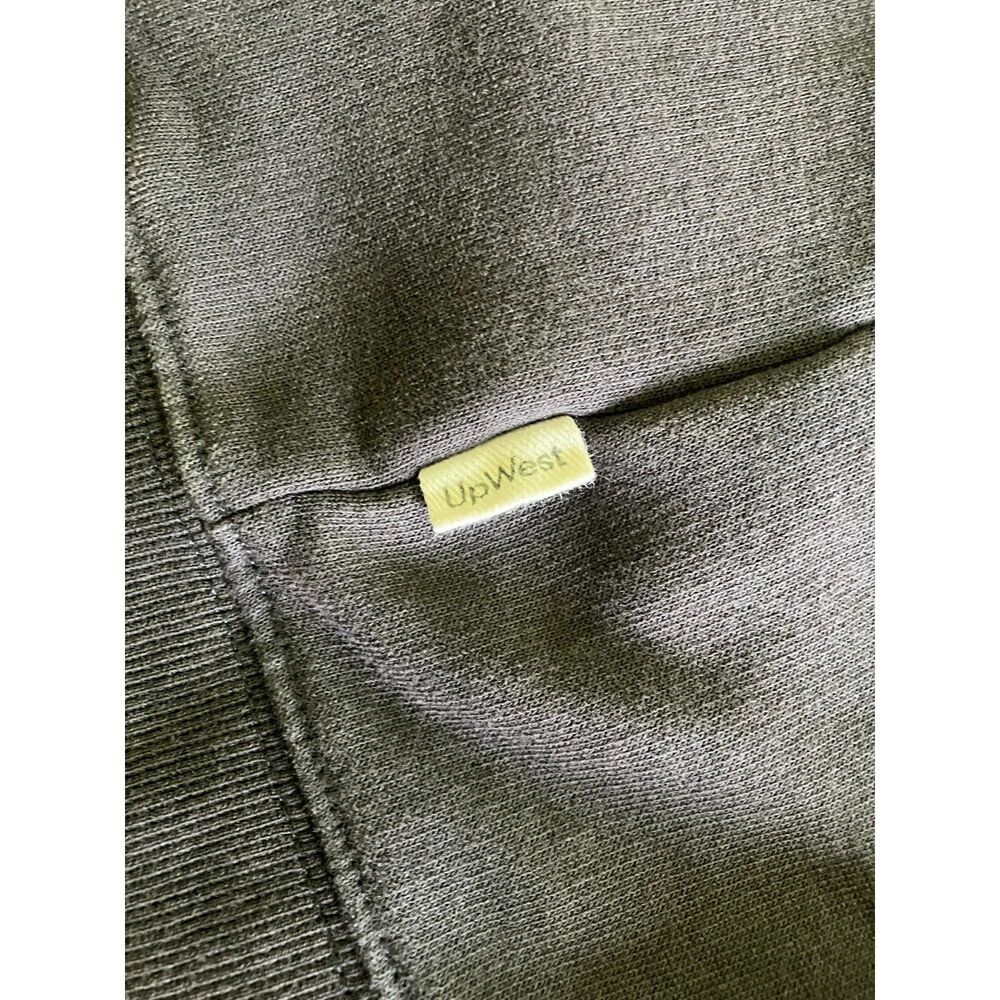 Upwest high neck zip up fleece lined sweat jacket - Picture 6 of 10